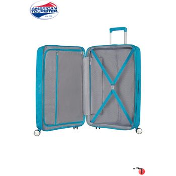 American Tourister Mala De Viagem / Trolley Médio 67cm 4r Exp Soundbox Summer Blue