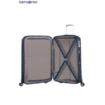 Samsonite Mala/trolley De Viagem Médio 68cm 4 Rodas Spinner Expansível Flux Azul Escuro