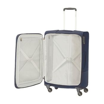 Samsonite Mala/trolley De Viagem Médio 66cm 4 Rodas Spinner Base Boost Azul Marinho