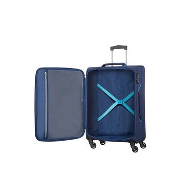 American Tourister Mala/trolley De Viagem Médio 67cm 4 Rodas Holiday Heat Azul Marinho