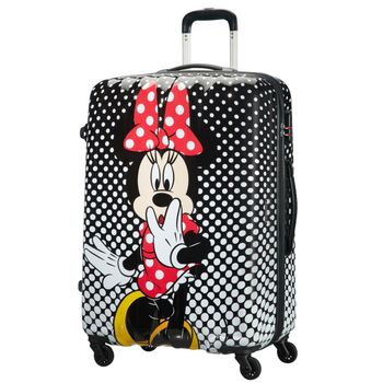 Maleta Grande American Tourister Disney Legends Spinner 75/28 Alfatwist Rígida, 88 L, Minnie Mouse Polka Dot