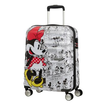 Maleta De Cabina American Tourister Wavebreaker Disney Spin.55/20 Disney Rígida, 36 L, Minnie Comics White