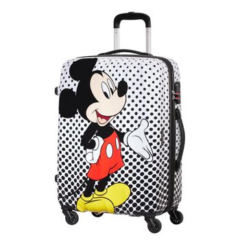 Maleta Mediana American Tourister Disney Legends Spinner 65/24 Alfatwist Rígida, 62,5 L, Mickey Mouse Polka Dot