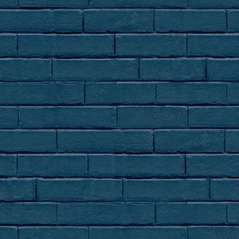 Good Vibes Papel De Pared Brick Wall Azul Noordwand