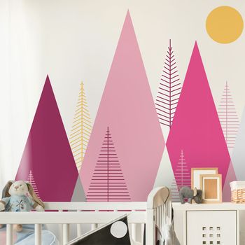 Vinilo Niño Escandinavo De Montaña Lucinka - Adhesivo De Pared - Revestimiento Sticker Mural Decorativo - 60x90cm