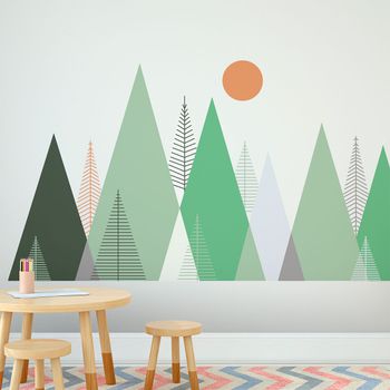 Vinilo Niño Escandinavo De Montaña Piaka - Adhesivo De Pared - Revestimiento Sticker Mural Decorativo - 50x75cm