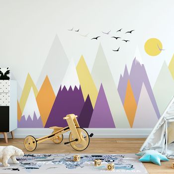 Vinilo Niño Escandinavo De Montaña Jukka - Adhesivo De Pared - Revestimiento Sticker Mural Decorativo - 70x105cm