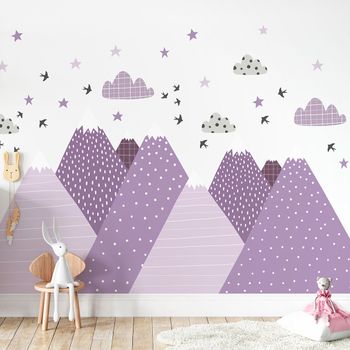 Vinilo Niño Escandinavo De Montaña Manoka - Adhesivo De Pared - Revestimiento Sticker Mural Decorativo - 40x60cm