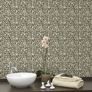 24 Vinilos Terrazzo Ombrie - Adhesivo De Pared - Revestimiento Sticker Mural Decorativo - 80x120cm-24stickers20x20cm