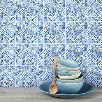 9 Vinilos Azulejos Bohemio Sahale - Adhesivo De Pared - Revestimiento Sticker Mural Decorativo - 30x30cm-9stickers10x10cm