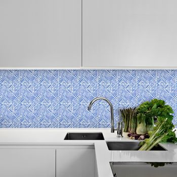 30 Vinilo Azulejos Bohemio Tallilah - Adhesivo De Pared - Revestimiento Sticker Mural Decorativo - 75x90cm-30stickers15x15cm