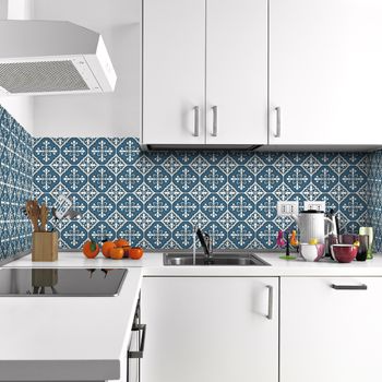 60 Vinilo Baldosas Azulejos Jocoby - Adhesivo De Pared - Revestimiento Sticker Mural Decorativo - 120x200cm-60stickers20x20cm