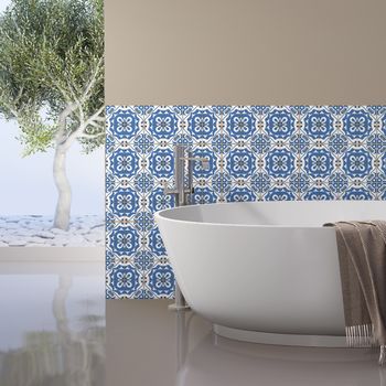 30 Vinilo Baldosas Azulejos Imelda - Adhesivo De Pared - Revestimiento Sticker Mural Decorativo - 75x90cm-30stickers15x15cm