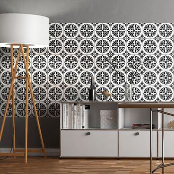 60 Vinilo Baldosas Azulejos Gustavo - Adhesivo De Pared - Revestimiento Sticker Mural Decorativo - 120x200cm-60stickers20x20cm