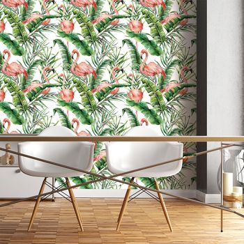 Vinilo Papel Tapiz Tropical Lima - Adhesivo De Pared - Revestimiento Sticker Mural Decorativo - 30x30cm