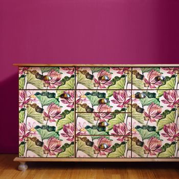Vinilo Muebles Tropical Matusdo - Adhesivo De Pared - Revestimiento Sticker Mural Decorativo - 40x60cm