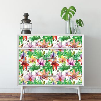 Vinilo papel tapiz tropical Grecia - adhesivo de pared - revestimiento  sticker mural decorativo - 50x50cm