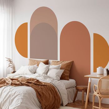 Papel Pintado Prepegado - Arcos Africanos - Gigante - Adhesivo De Pared - Revestimiento Sticker Mural Decorativo - Xl-h250xl120cm