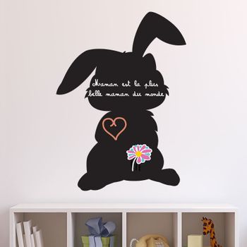 Vinilo Sombra De Conejo - Adhesivo De Pared - Revestimiento Sticker Mural Decorativo - 105x75cm