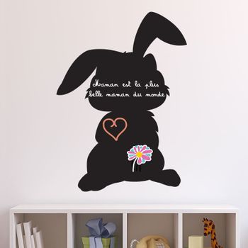 Vinilo Sombra De Conejo - Adhesivo De Pared - Revestimiento Sticker Mural Decorativo - 155x115cm