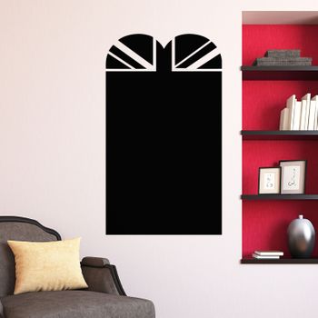 Vinilo Pizarra Diseño Puerta - Adhesivo De Pared - Revestimiento Sticker Mural Decorativo - 125x70cm