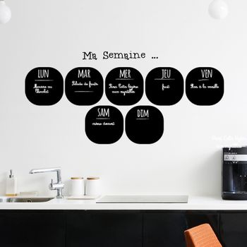 Vinilo Pizarra Buena Semana ... - Adhesivo De Pared - Revestimiento Sticker Mural Decorativo - 35x70cm