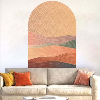 Papel Pintado Prepegado Arco Dunas Del Desierto - Adhesivo De Pared - Revestimiento Sticker Mural Decorativo - M-h85xl60cm