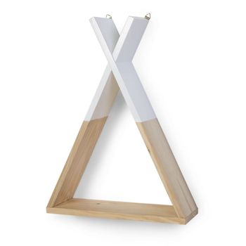 Estante Flotante Tipi Madera De Fresno Childwood Wstipi - Blanco