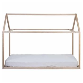 Cldhome Estructura De Cama Casita 208x98x148 Cm Natural Childhome