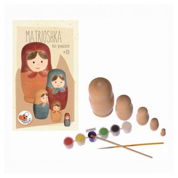 Matrioshka De Madera Para Pintar