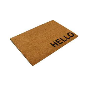 Felpudo Con Motivo Hello - L 60  X A 40  X H 1  Cm