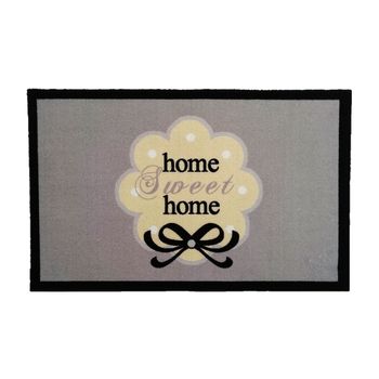 Alfombrilla De Entrada Home Sweet Home - L 80 X A 50 Cm - Negro