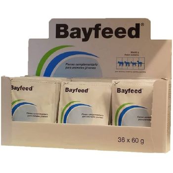 Elanco Antidiarreico Bayfeed Para Terneros, Corderos, Cabritos Y Potros, Caja Completa 36 Sobres X 60 Gr