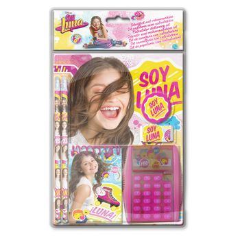 Set Papeleria Con Calculadora De Soy Luna