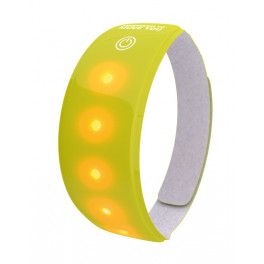 Wowow Cinta Reflectante 3m Con Velcro 5 Leds Brazo/pierna Amarillo