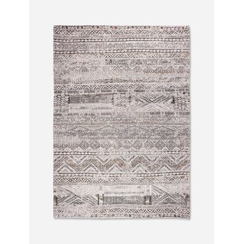 Diseño Kilim - Alfombra Clásica Anticuaria - Hecha En Bélgica  - Acabado A Mano - Antideslizante Natural - Algodón - Lana - Blanco Medina - 200 X 280 Cm