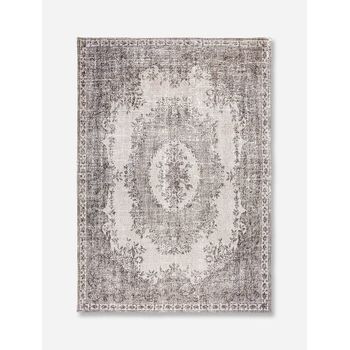 Da Mosto Design - Alfombra Palazzo Old Medallion - Hecha En Bélgica  - Acabado A Mano - Antideslizante Natural - 85% Algodón - 15% Poliéster - Blanco Contarini - 170 X 240 Cm