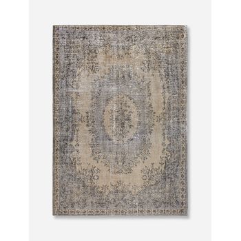 Da Mosto Design - Alfombra Palazzo Old Medallion - Hecha En Bélgica  - Acabado A Mano - Antideslizante Natural - 85% Algodón - 15% Poliéster - Colonna Taupe - 170 X 240 Cm