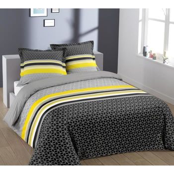 Vision Lisa Duvet Set - 100% Algodón - 1 Funda Nórdica 200 X 200 Cm + 2 Fundas De Almohada