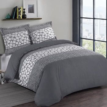 Vision Funda Nórdica Bicolor 100% Algodón - 1 Funda Nórdica 220 X 240 Cm +  2 Fundas De Almohada 65 X 65 Cm - Gris Topo Y Blanco con Ofertas en  Carrefour