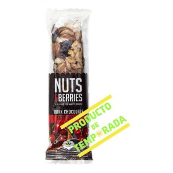 Barrita De Chocolate Negro Y Cereza Nuts&berries 40gr