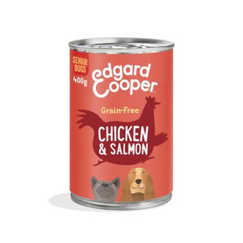 Edgard & Cooper Grain-free Senior Pollo Y Salmón Frescos Comida Húmeda Para Perro 400gr