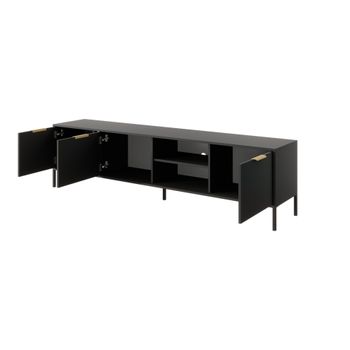 Mesa Tv Lars Rtv203 3d 203x40x54 Negro & Dorado