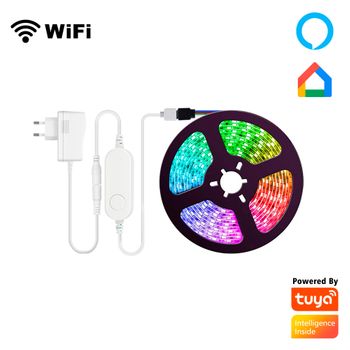 M0l0 Powered By Tuya - Pack Smart Led Controller And Led Strip Rgb 5 M. - Wifi