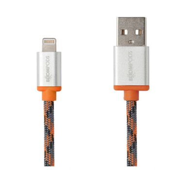 Cable Boompods Retro Naranja 1m Apple