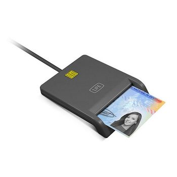 Lector Para Dni Electrónico 1life 1ifecrcitizen Usb 2.0 Negro