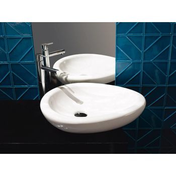 Valadares 39357002c Egg Lavabo Encimera Blanco