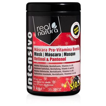 Real Natura Mascarilla Capilar Sin Sal Pro Vitamina Bomba 1 Kg