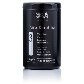 Real Natura Mascarilla Capilar Sin Sal Puro Keratina 1 Kg