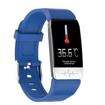 Smartband T1 - Temperatura Corporal / Ecg / Presión Arterial / Ritmo Cardíaco / Oxígeno  - Azul